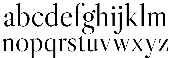 Libre Caslon Display Regular Font LOWERCASE