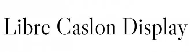 Libre Caslon Display  لخطوط تنزيل