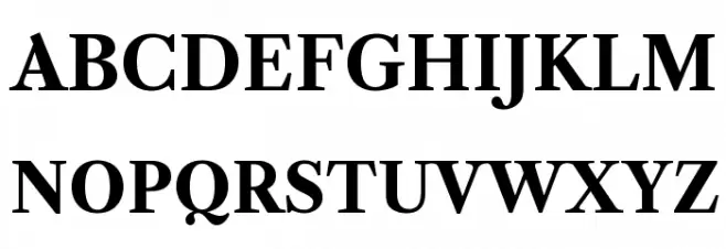 Libre Caslon Text Bold Fonte MAIÚSCULAS