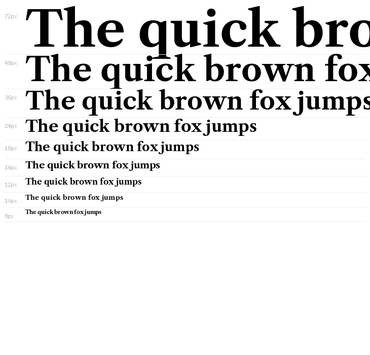 Libre Caslon Text Bold Waterfall