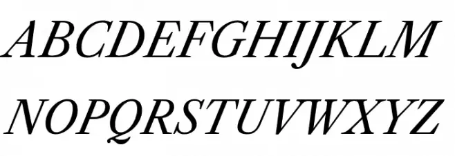 Libre Caslon Text Italic 字体 大写