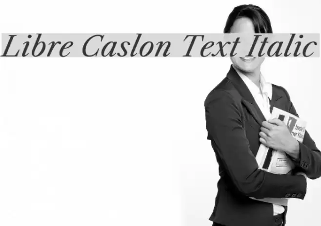 Libre Caslon Text Italic Font examples