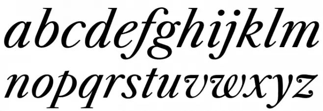 Libre Caslon Text Italic Font LOWERCASE