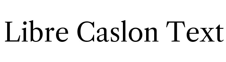Libre Caslon Text Font