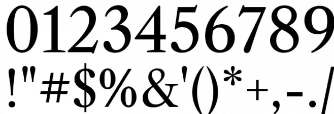 Libre Caslon Text Font OTHER CHARS