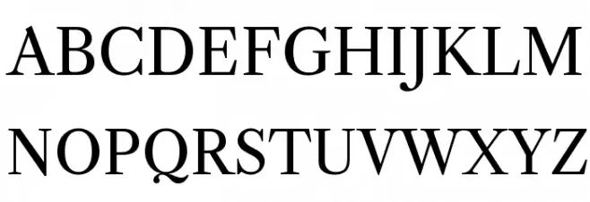 Libre Caslon Text Schriftart Groß