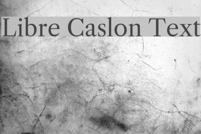 Libre Caslon Text Example 1