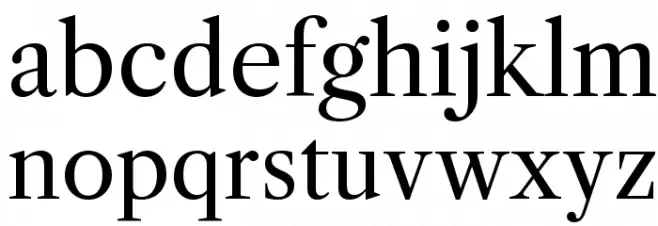 Libre Caslon Text Font LOWERCASE