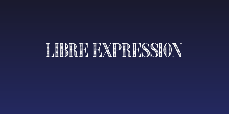 Libre Expression Social Header