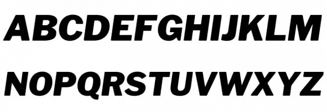 Libre Franklin Black Italic Schriftart Groß