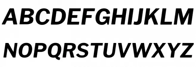 Libre Franklin Bold Italic 字体 大写