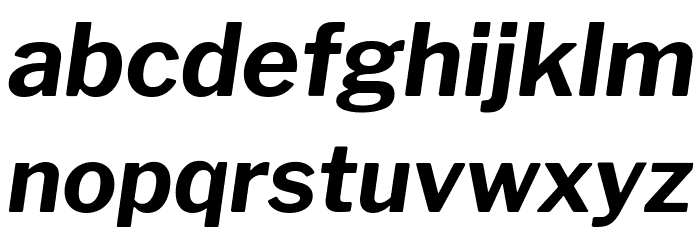 Libre Franklin Bold Italic フォント 小文字