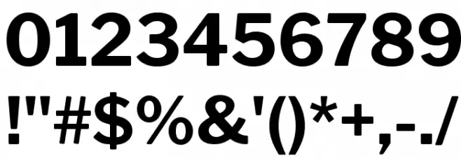Libre Franklin Bold Font OTHER CHARS