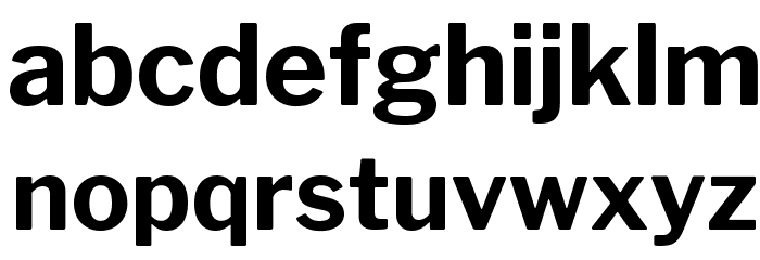 Libre Franklin Bold Font LOWERCASE