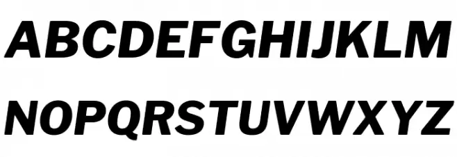 Libre Franklin ExtraBold Italic Font Litere mari