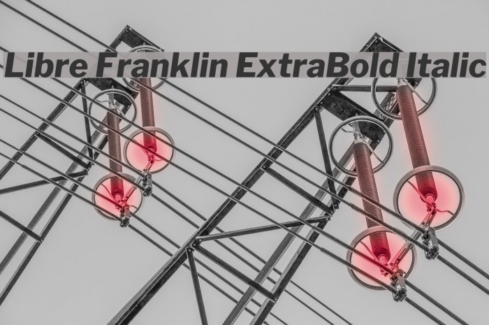 Libre Franklin ExtraBold Italic Font examples