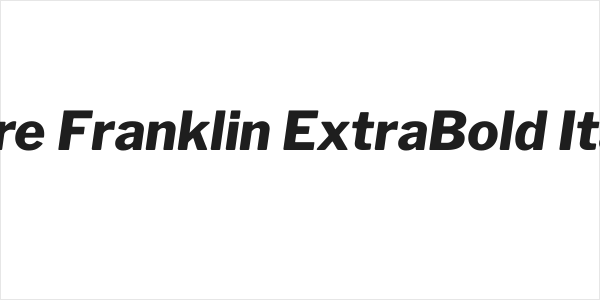 Libre Franklin ExtraBold Italic Logo