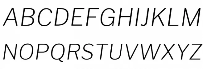 Libre Franklin ExtraLight Italic Fonte MAIÚSCULAS