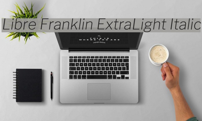 Libre Franklin ExtraLight Italic Example 3