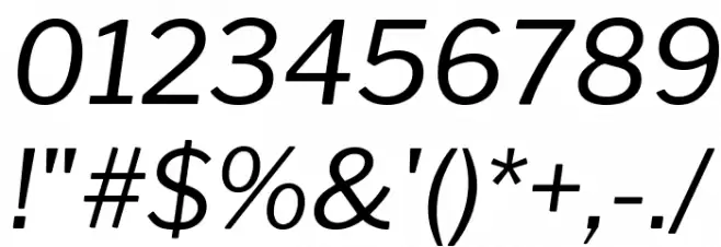 Libre Franklin Italic