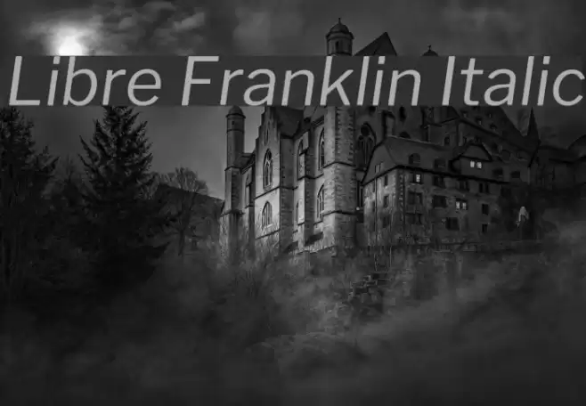 Libre Franklin Italic examples