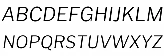 Libre Franklin Light Italic Polices MAJUSCULES