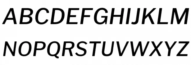 Libre Franklin Medium Italic Polices MAJUSCULES
