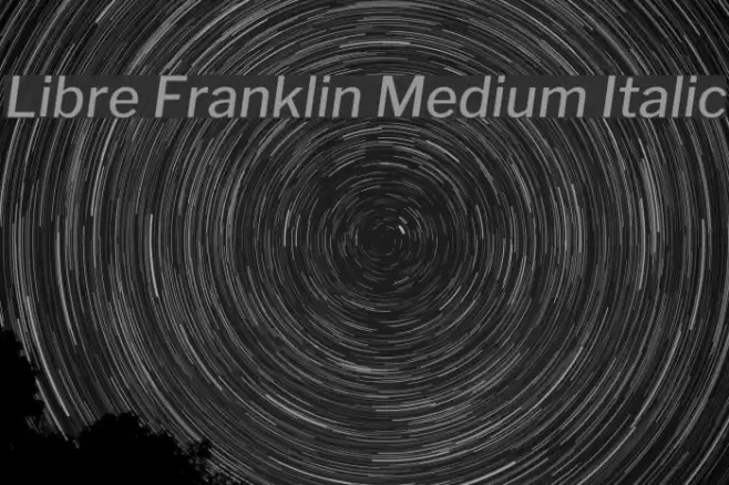 Libre Franklin Medium Italic examples