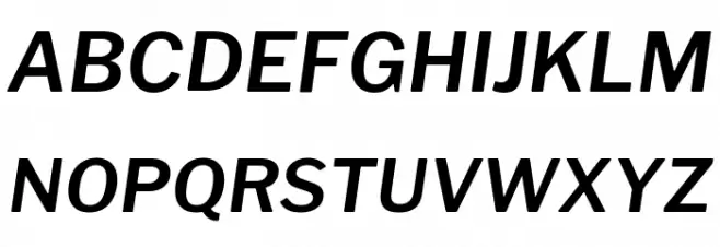 Libre Franklin SemiBold Italic خط أحرف كبيرة