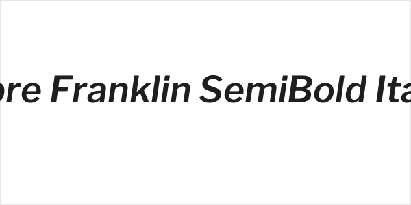 Libre Franklin SemiBold Italic Logo