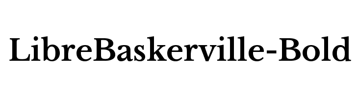 LibreBaskerville-Bold Font