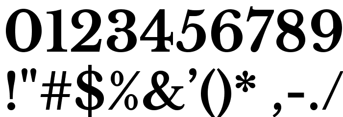 LibreBaskerville-Bold Font OTHER CHARS