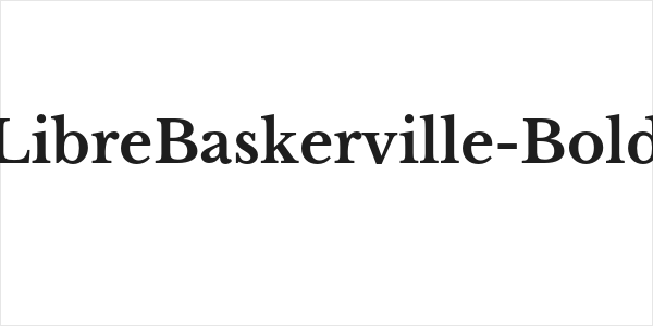 LibreBaskerville-Bold Logo