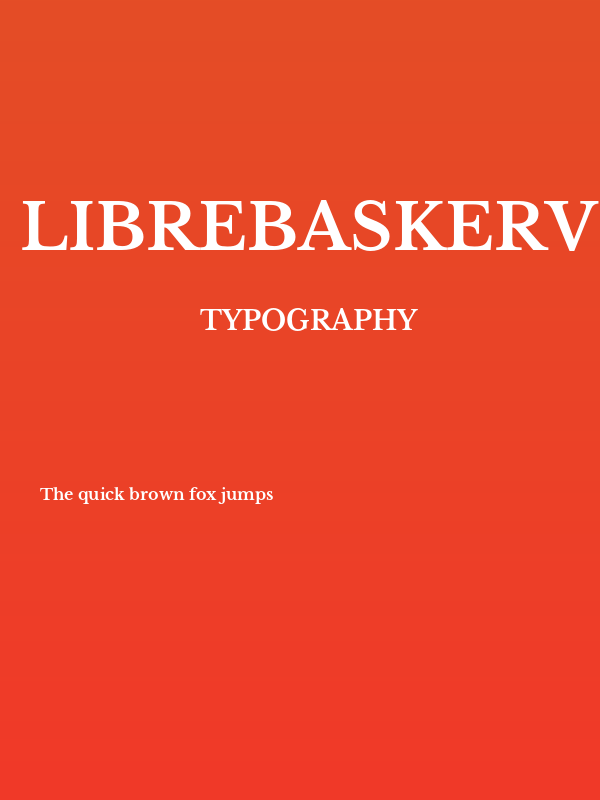 LibreBaskerville-Bold Poster