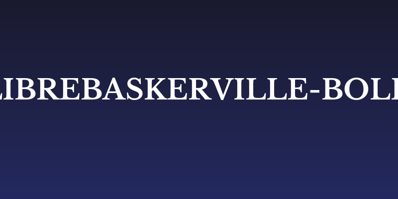 LibreBaskerville-Bold Social Header