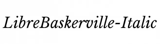 LibreBaskerville-Italic  les polices de caractères gratuit tlcharger