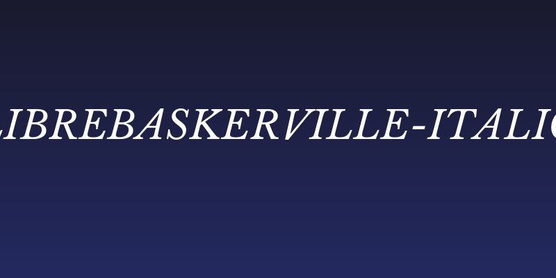 LibreBaskerville-Italic Social Header