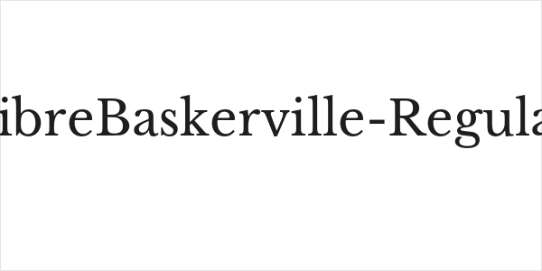 LibreBaskerville-Regular Logo