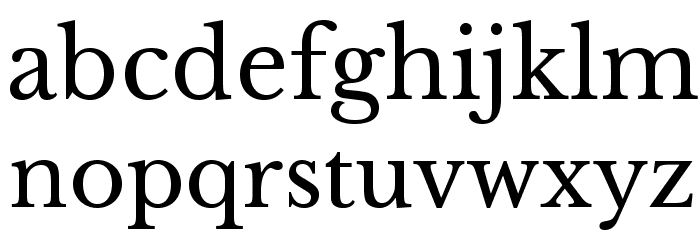 LibreBaskerville-Regular Font LOWERCASE