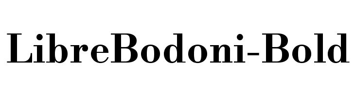 LibreBodoni-Bold Font