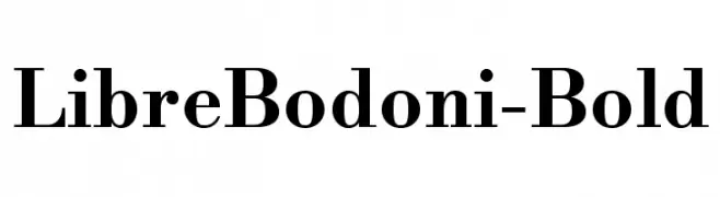 LibreBodoni-Bold  नि: शुल्क फ़ॉन्ट्स डाउनलोड