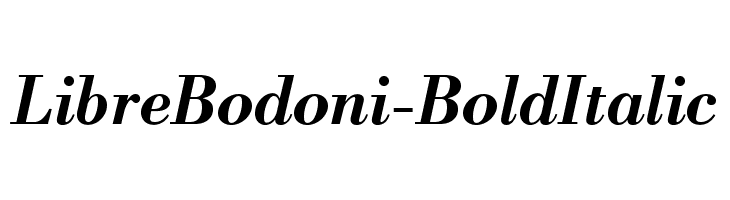 LibreBodoni-BoldItalic Font