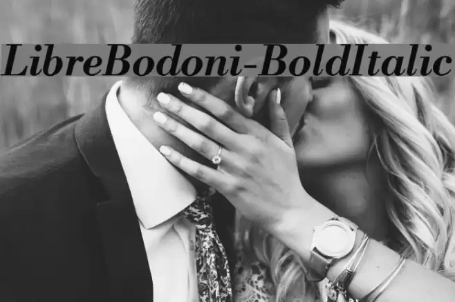 LibreBodoni-BoldItalic Font examples