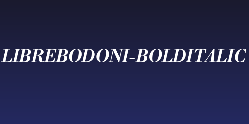 LibreBodoni-BoldItalic Social Header