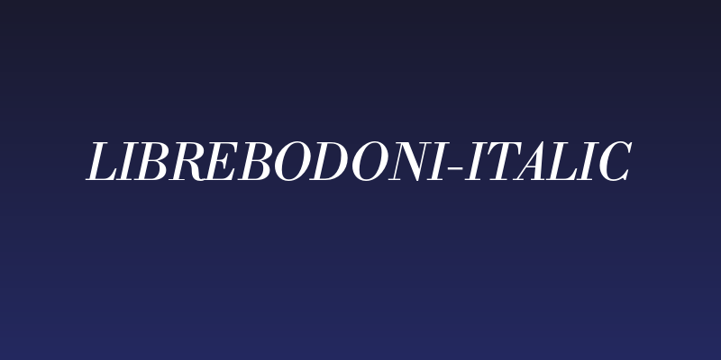 LibreBodoni-Italic Social Header