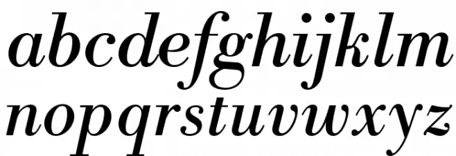 LibreBodoni-Italic フォント 小文字