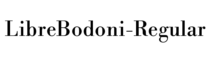 LibreBodoni-Regular Font