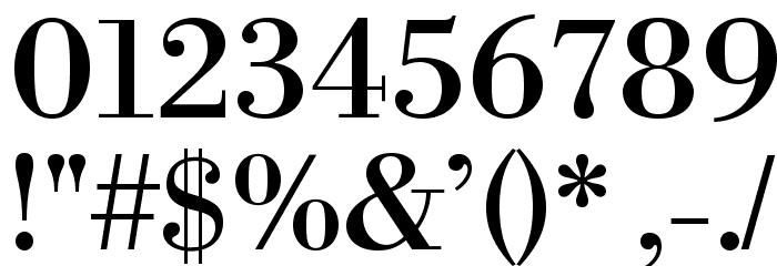 LibreBodoni-Regular Font OTHER CHARS