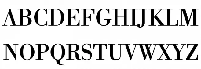 LibreBodoni-Regular Font Litere mari