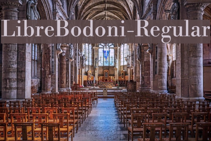 LibreBodoni-Regular Font examples